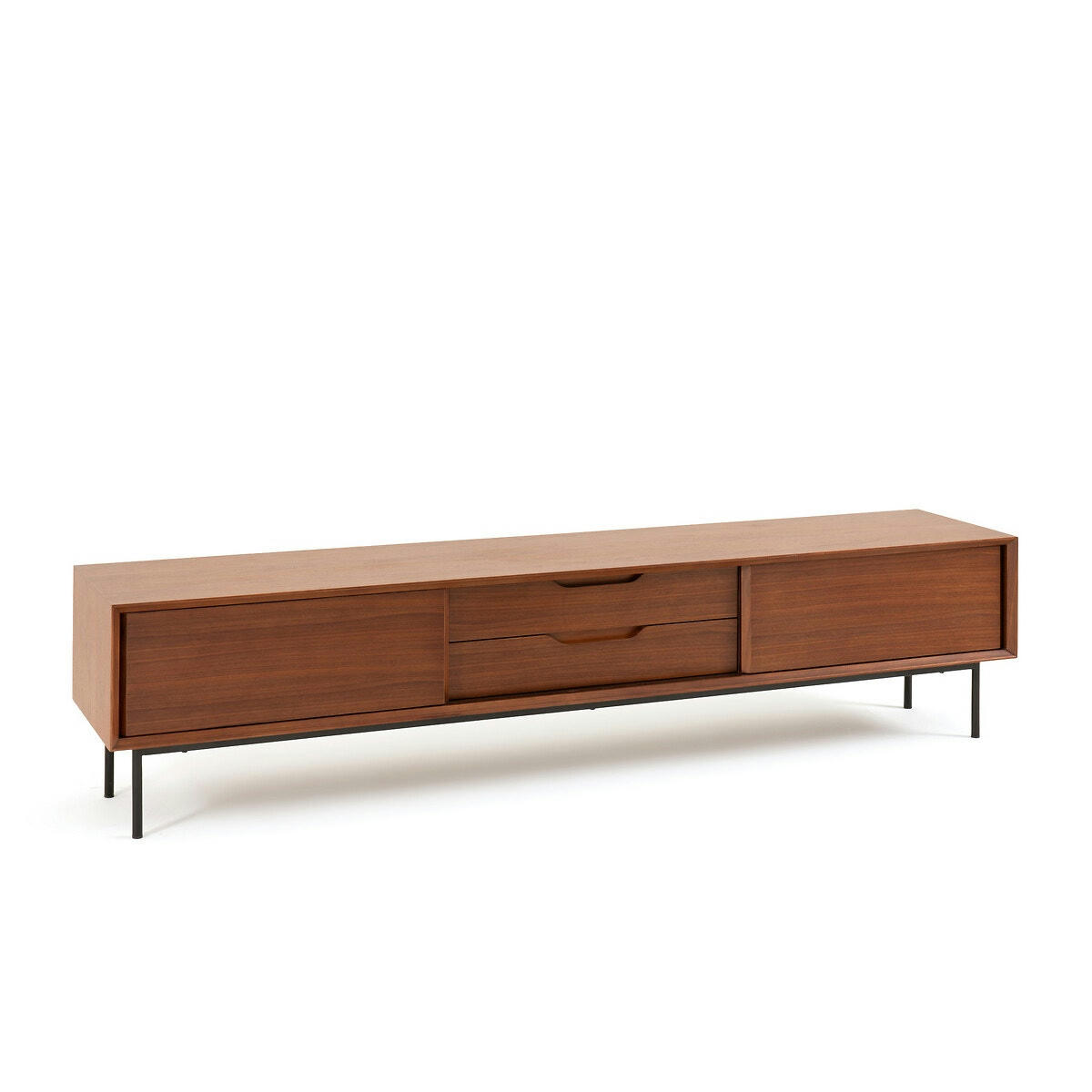 Meuble TV rangement noyer, Noyeto