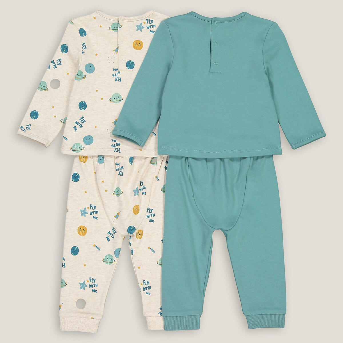 Lot de 2 pyjamas 2 pièces en coton