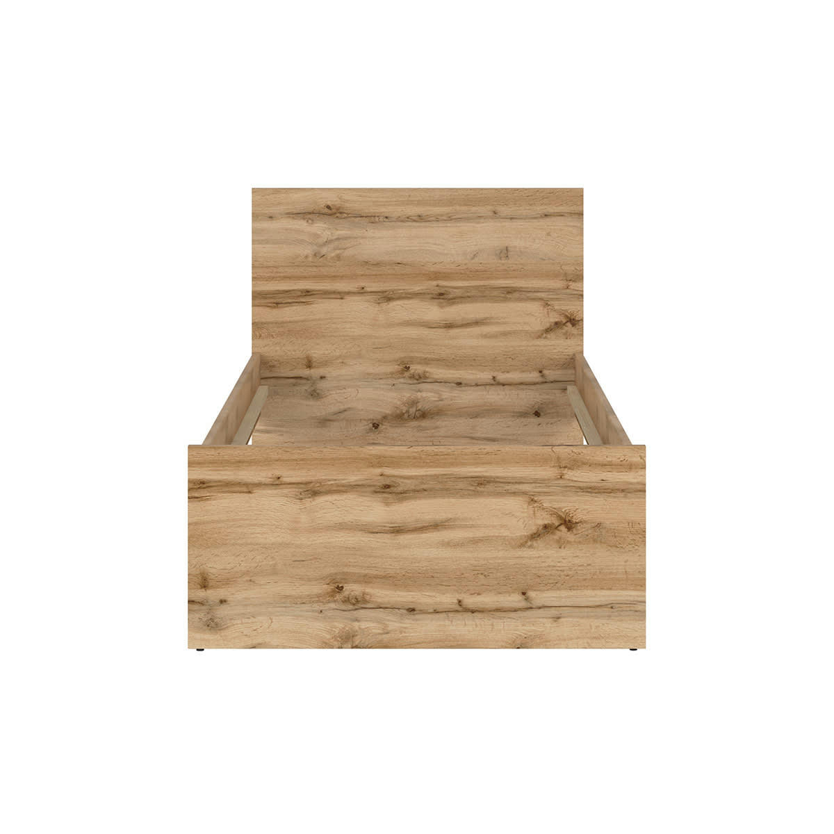 - Lit 90x200 blanc et naturel