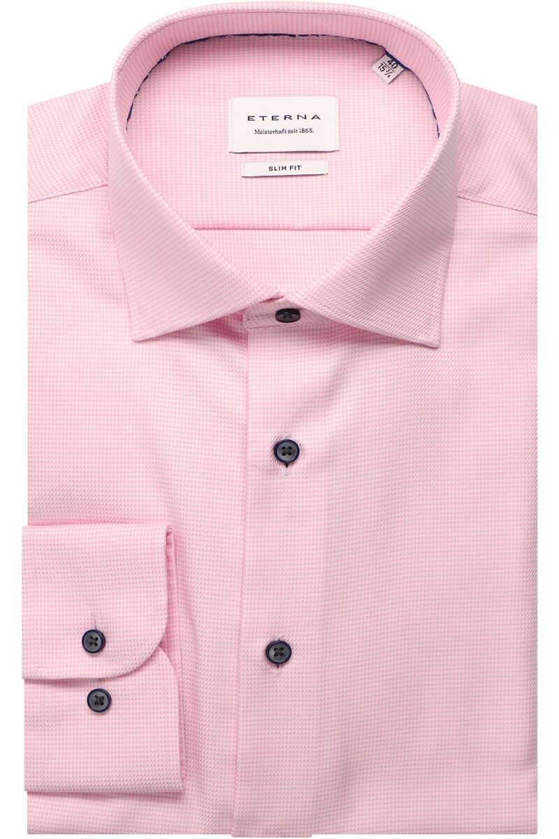 ETERNA Slim Fit Hemd rose, Strukturiert