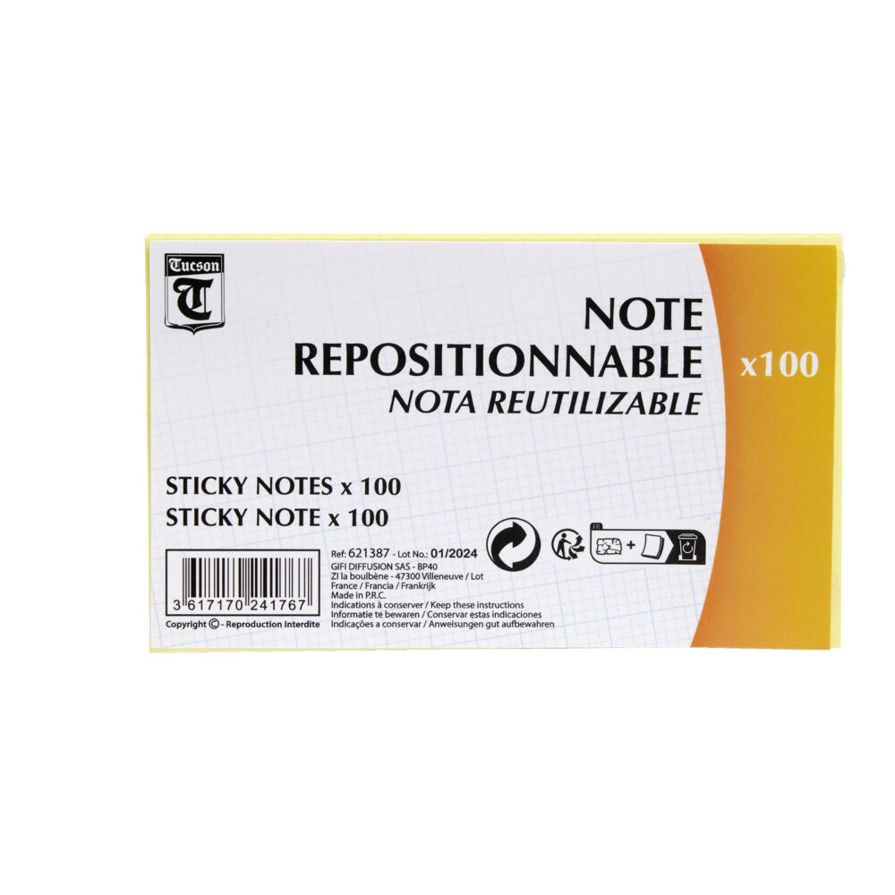 Note repositionnable x100