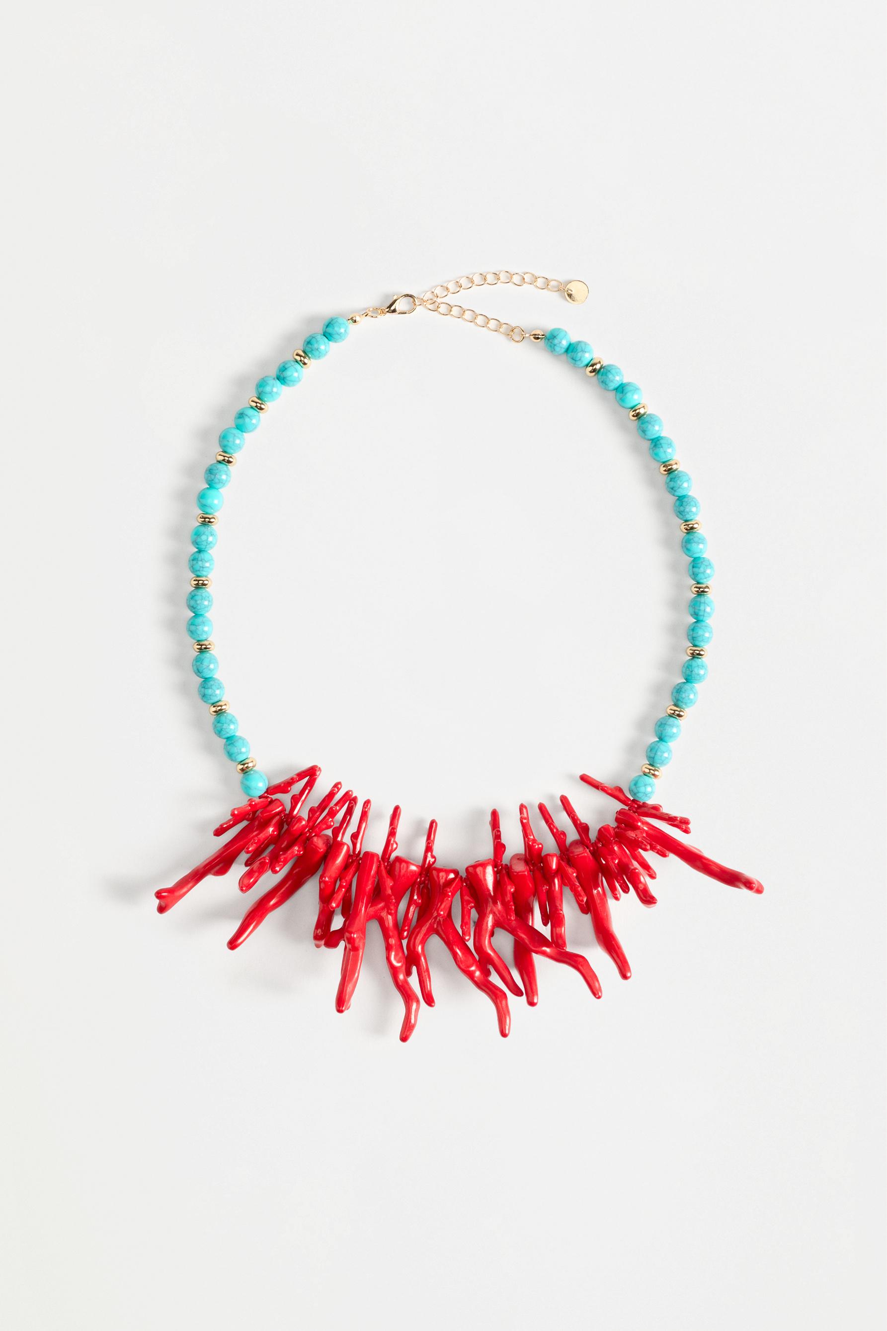 Collar abalorios marinos
