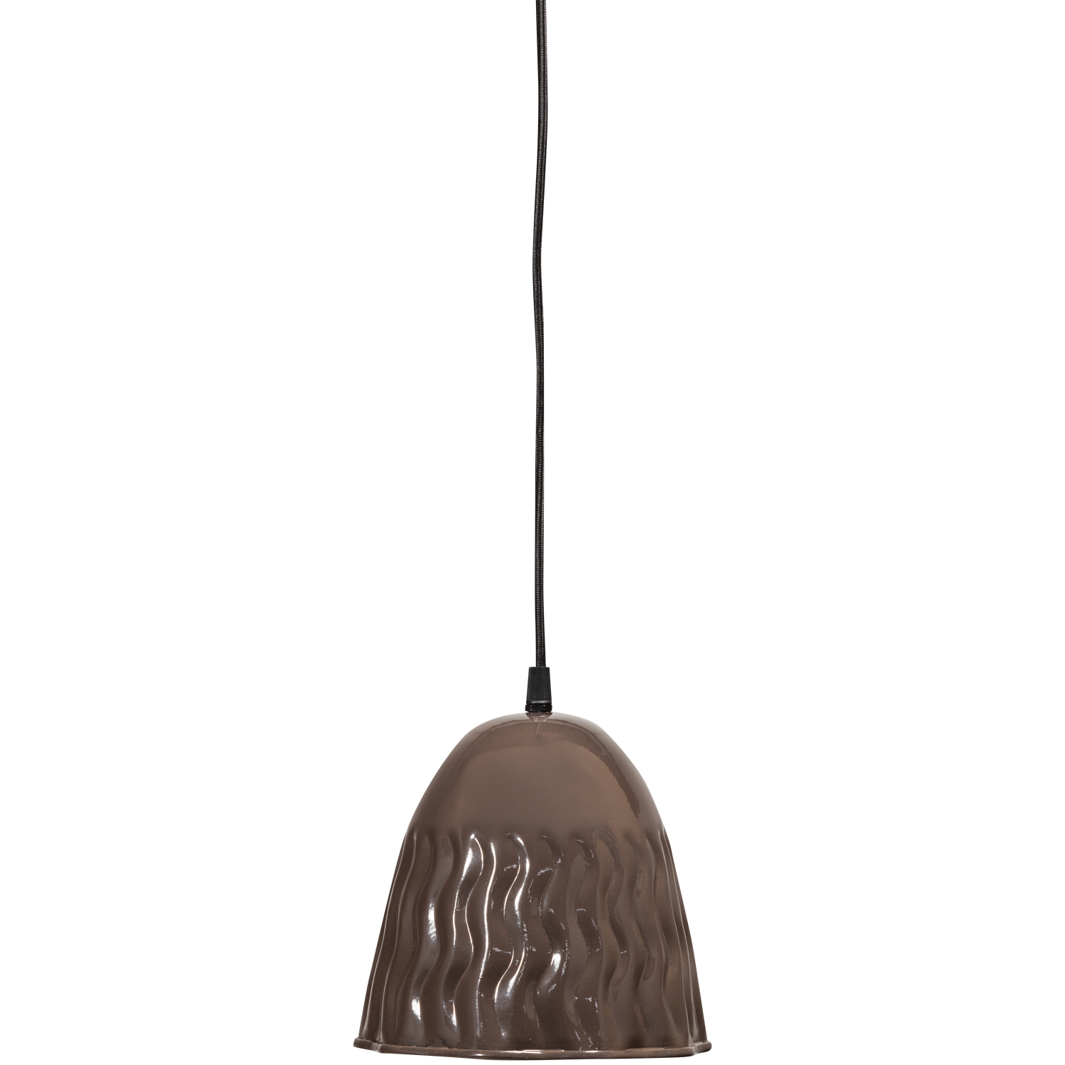 WOOOD hanglamp Arleso - Metaal - Donkerbruin - 18x19x19
