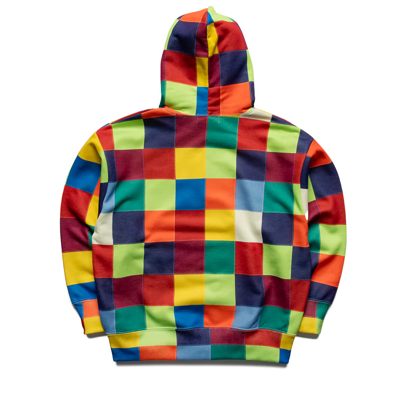 A Bathing Ape Multi Color Patchwork Pullover Hoodie - Multi