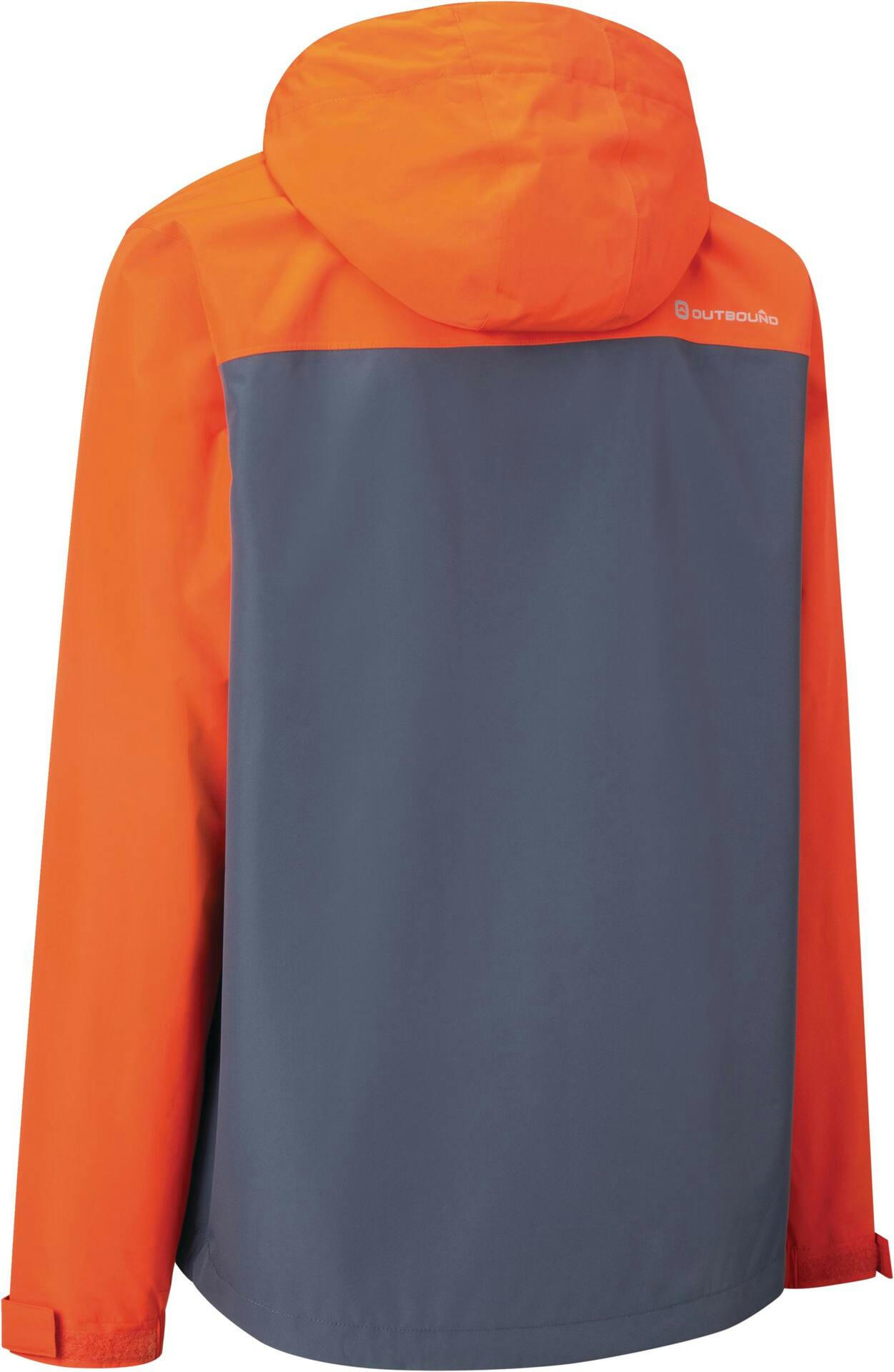 Outbound Men's Okta Water-Resistant Rain Jacket with Critically Taped Seams