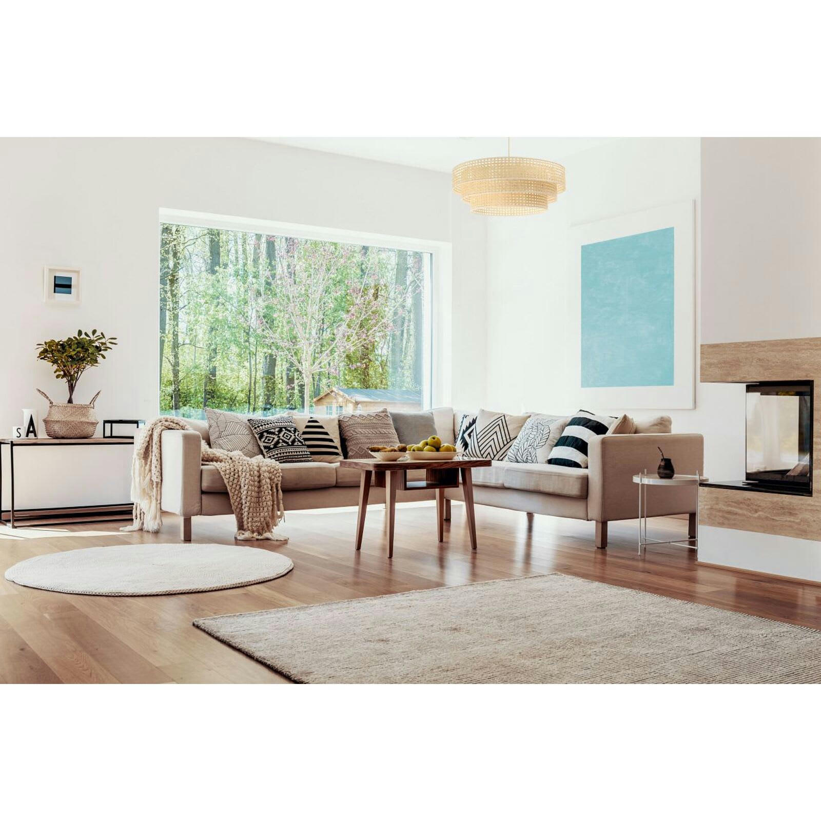 ROTANG - Suspension Rotin Beige 60x60x20 cm