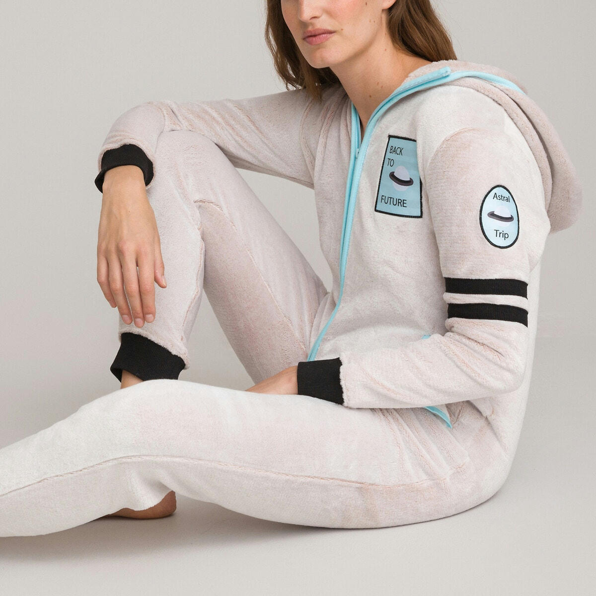 Combinaison-pantalon, en maille polaire