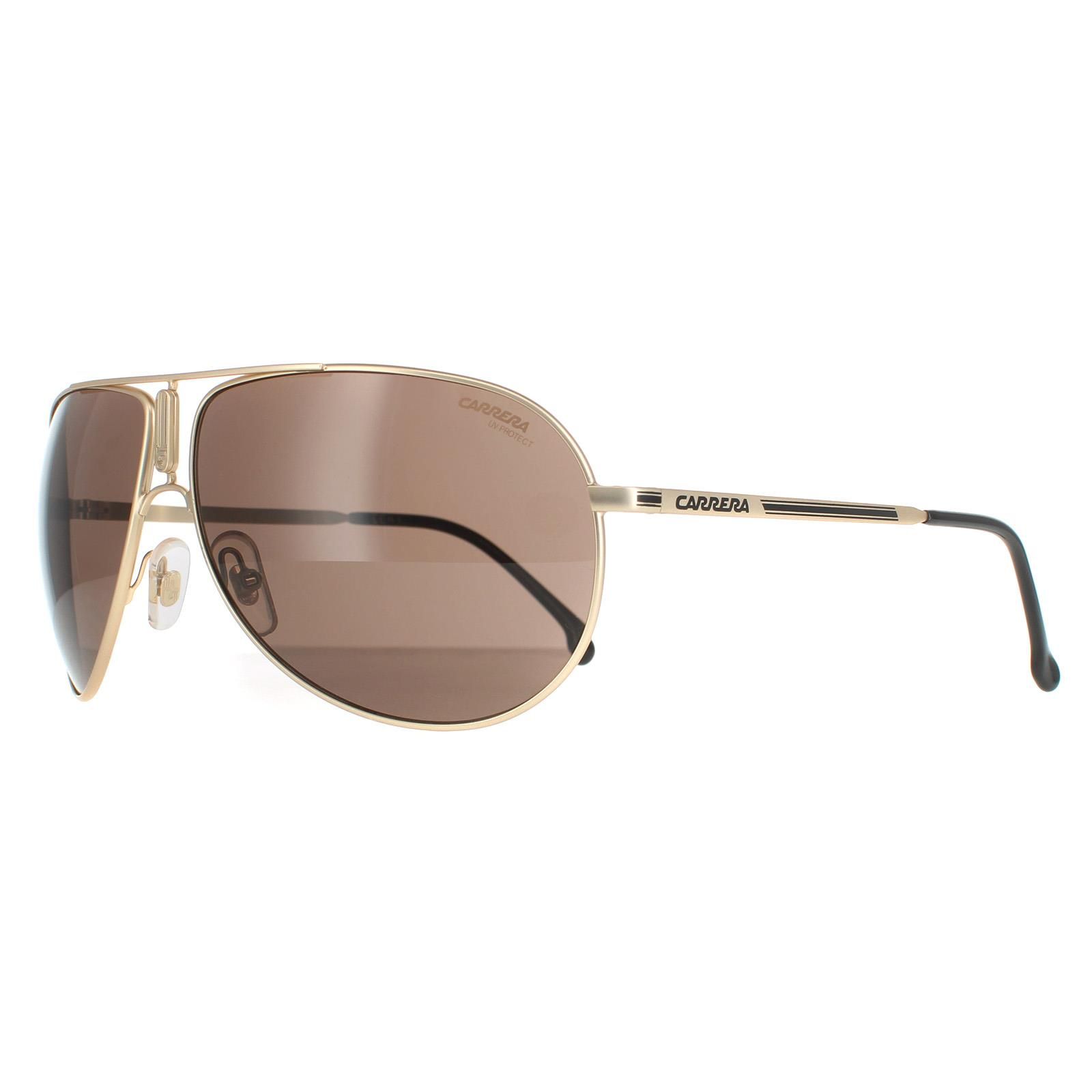 Carrera Aviator Matte Gold Brown Gipsy 65
