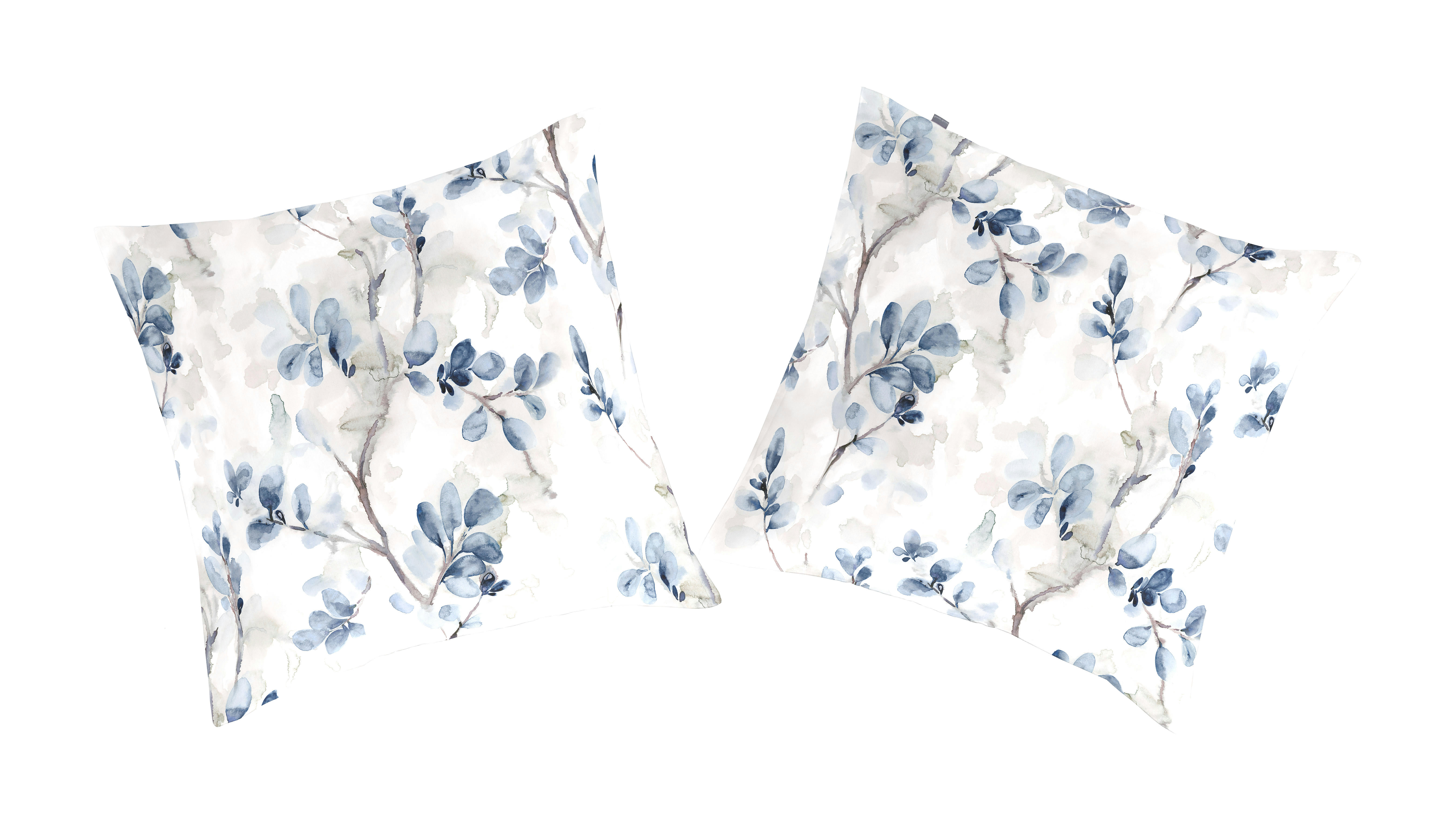 KYASHAR TO - 2 taies d'oreiller en coton bicolore 65x65