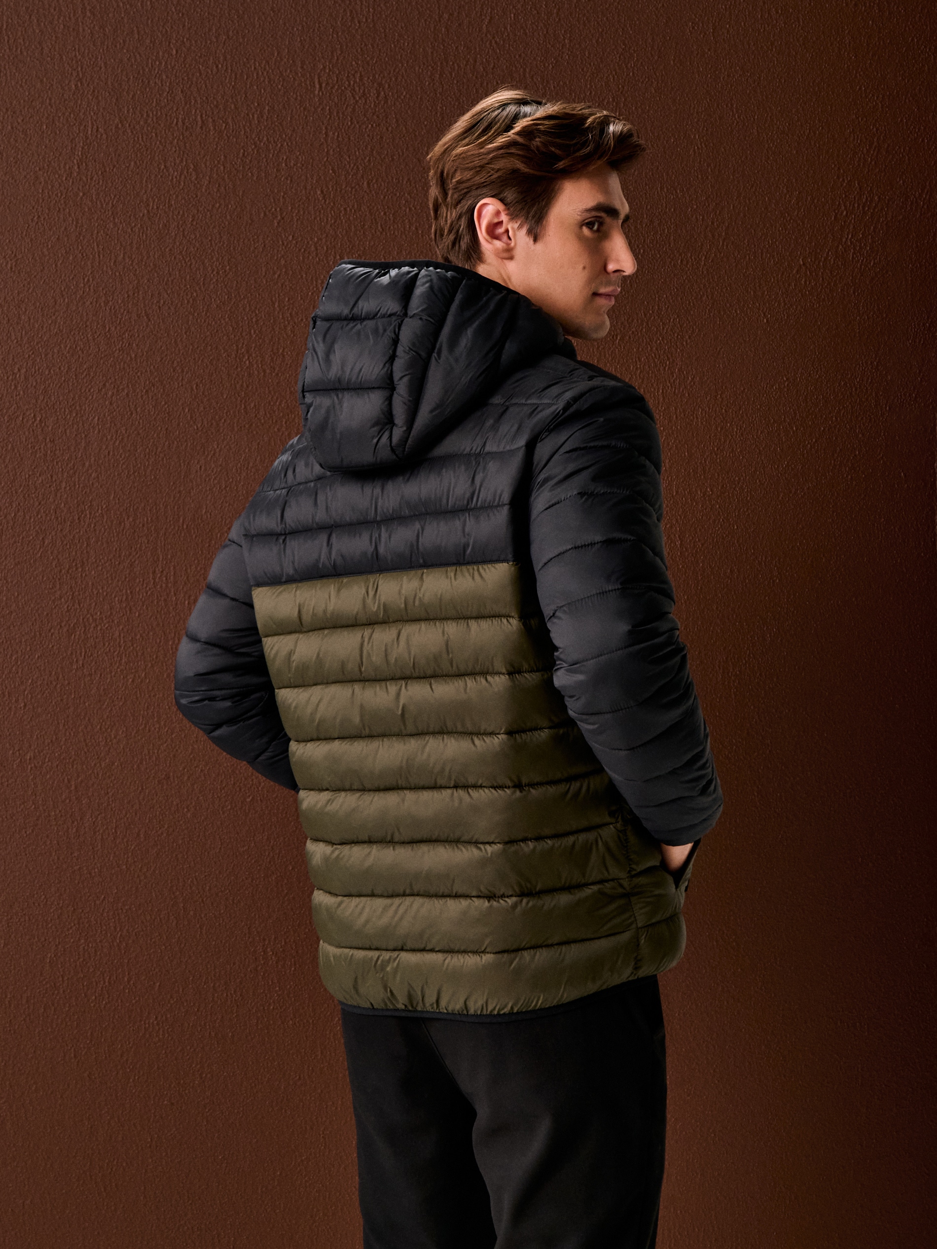 Kurtka puffer z kapturem