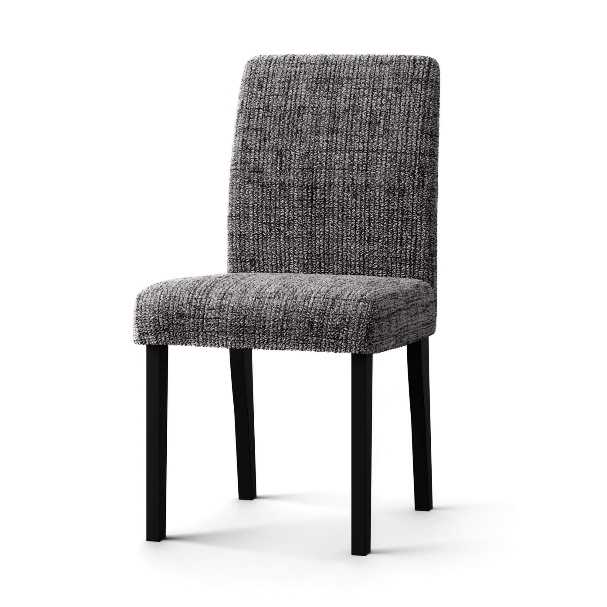 Housse microfibre bi-extensible effet faux uni spéciale chaise