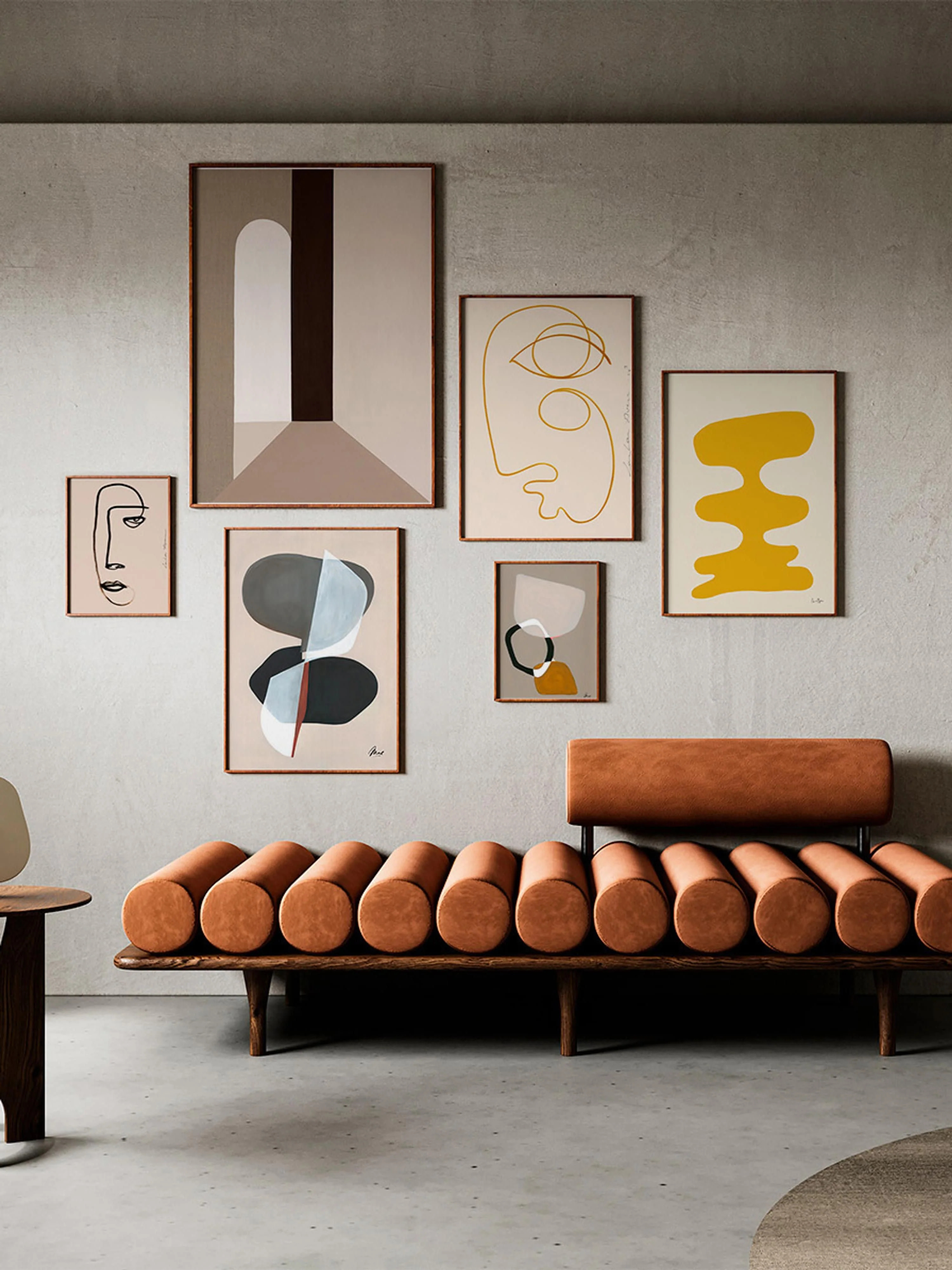 Posters Artwall no. 14 mit Rahmen, 6er-Set