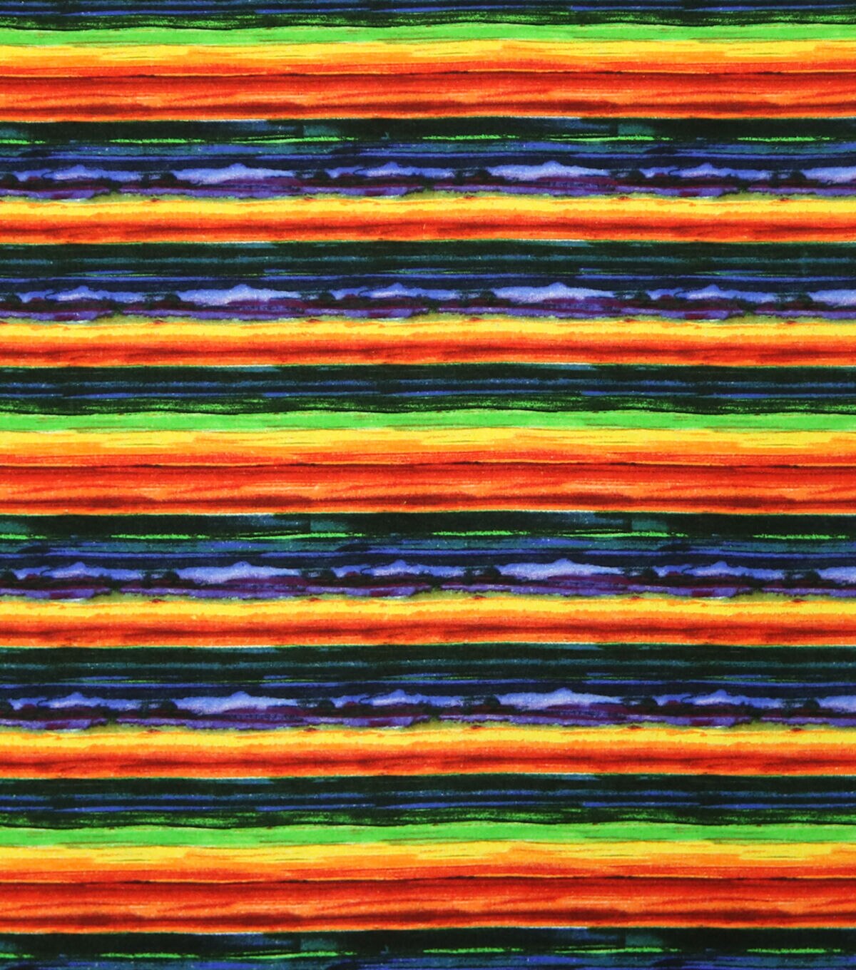 Deep Sunset Stripe Tie Dye Super Snuggle Flannel Fabric