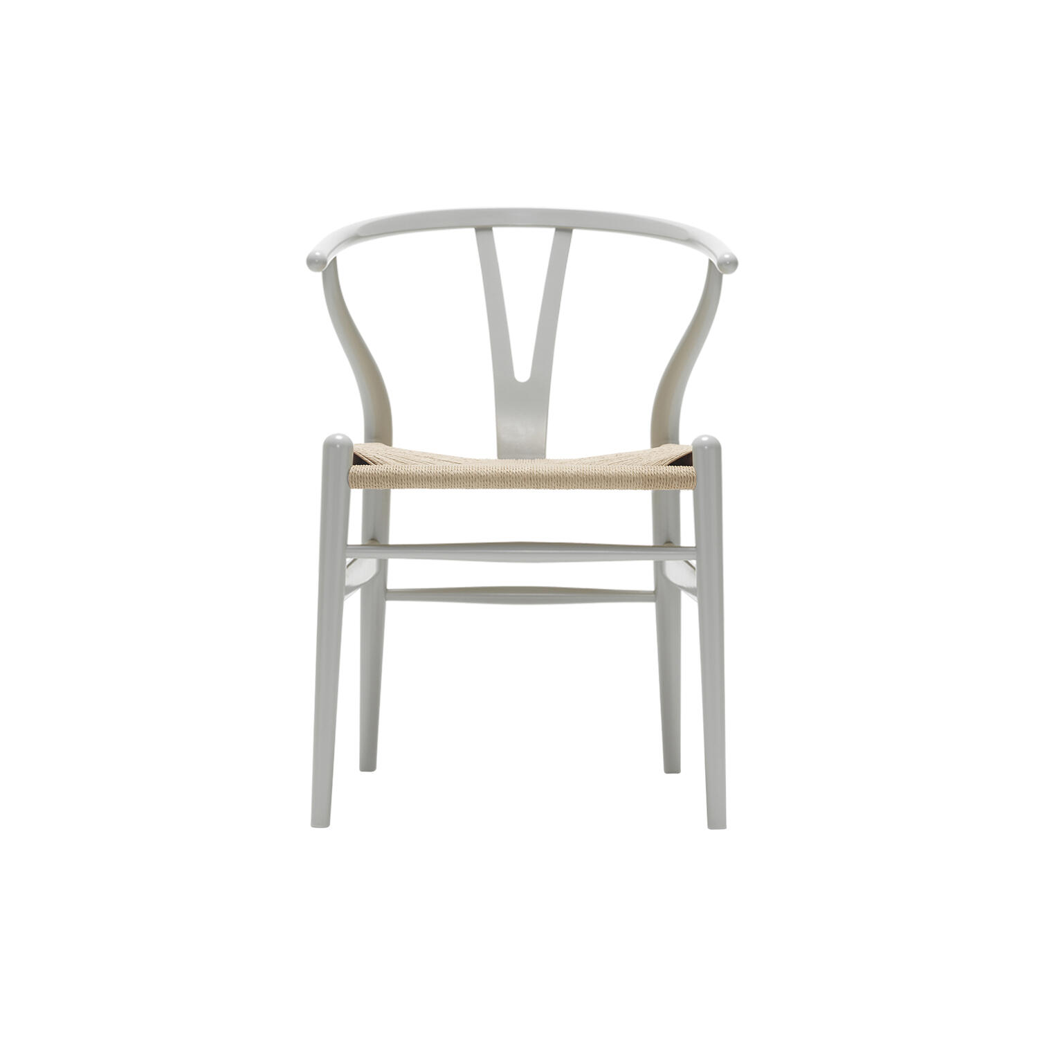 CH24 Y-stolen spisebordsstol, silver grey/natur