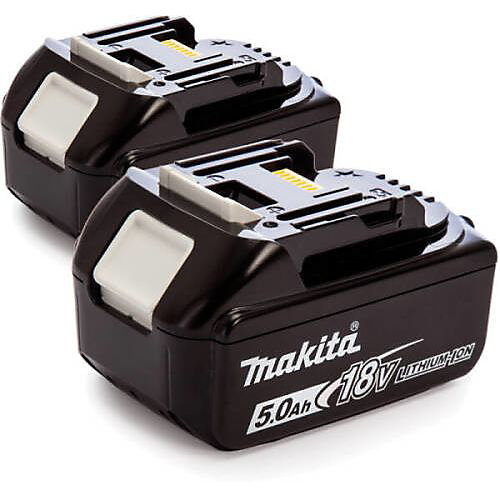 Pack de 2 batteries 18 V MAKSTAR Li-Ion BL1850B 5.0 Ah - - MAKITA - - PACK2BAT5LI