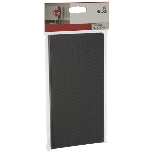 Antirutschpad, rechteckig, Selbstklebend, schwarz, 100 x 5 x 200 mm