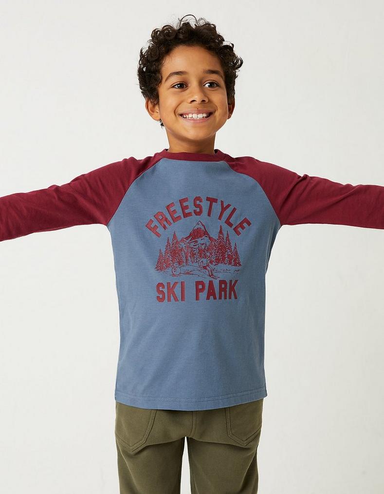 Freestyle Ski Raglan T-Shirt