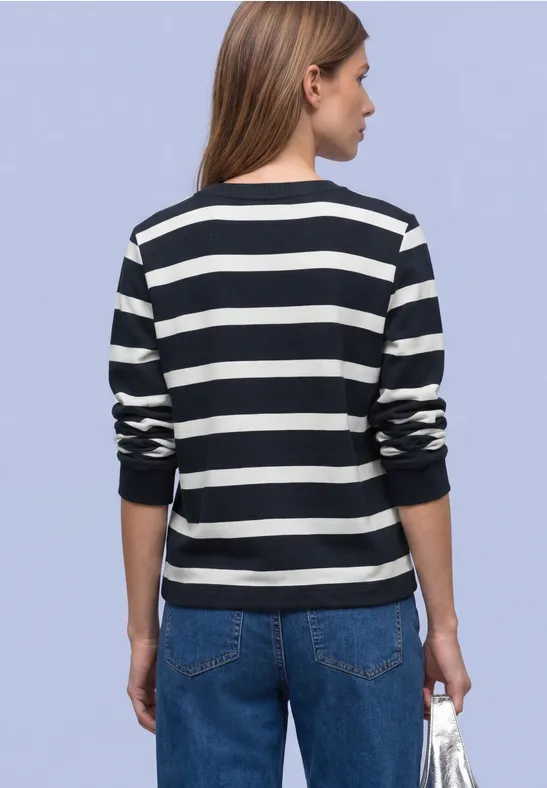 Gestreiftes Sweatshirt
