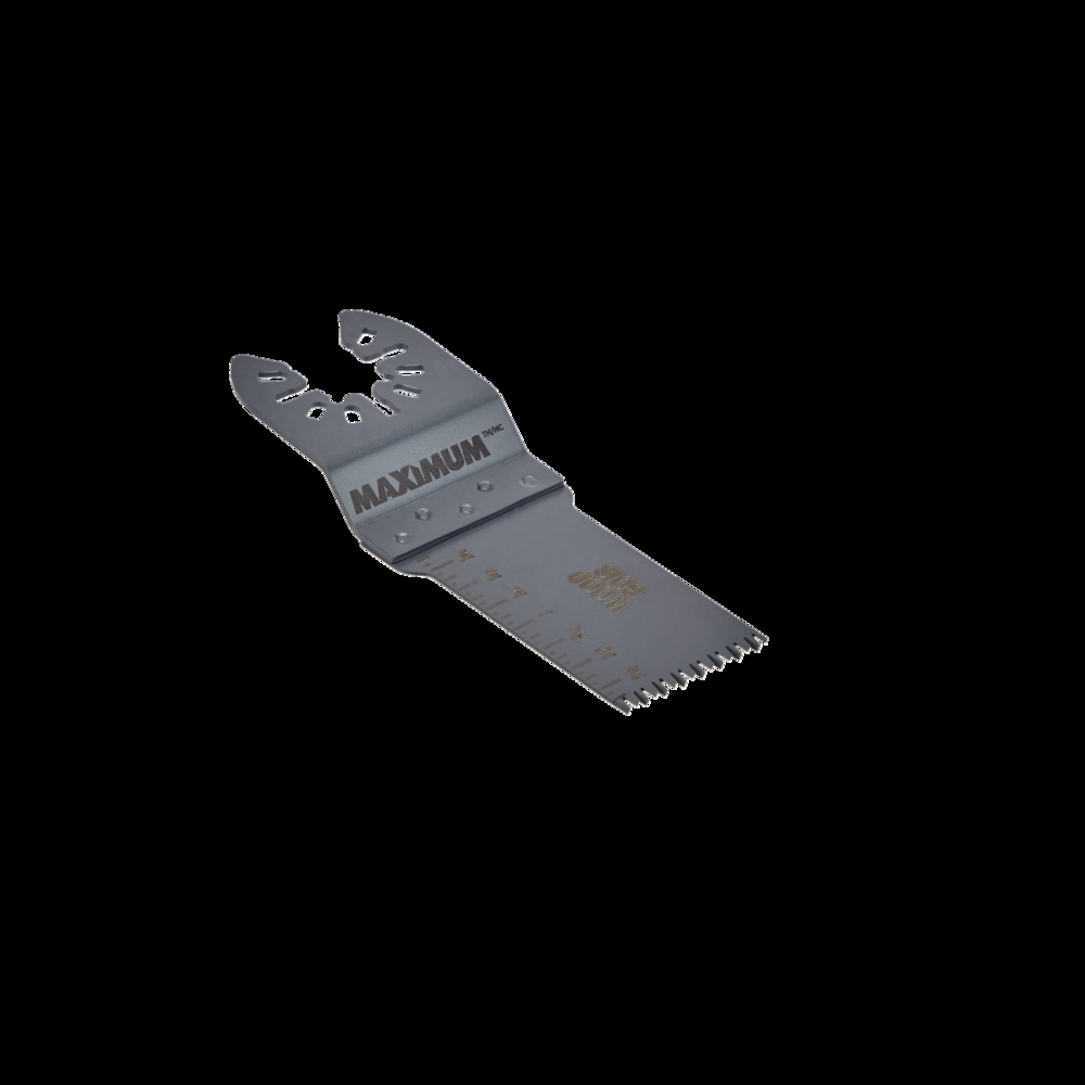 MAXIMUM Oscillating Multi-Tool Universal Wood, Plastic & Drywall Flush Cut Blade, 1-1/8-in