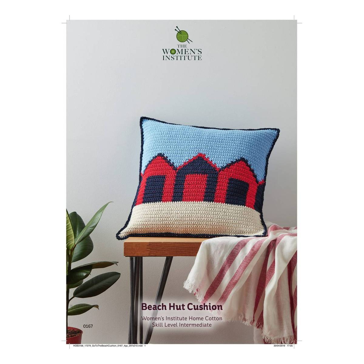 Knitcraft Beach Hut Cushion Digital Pattern 0167
