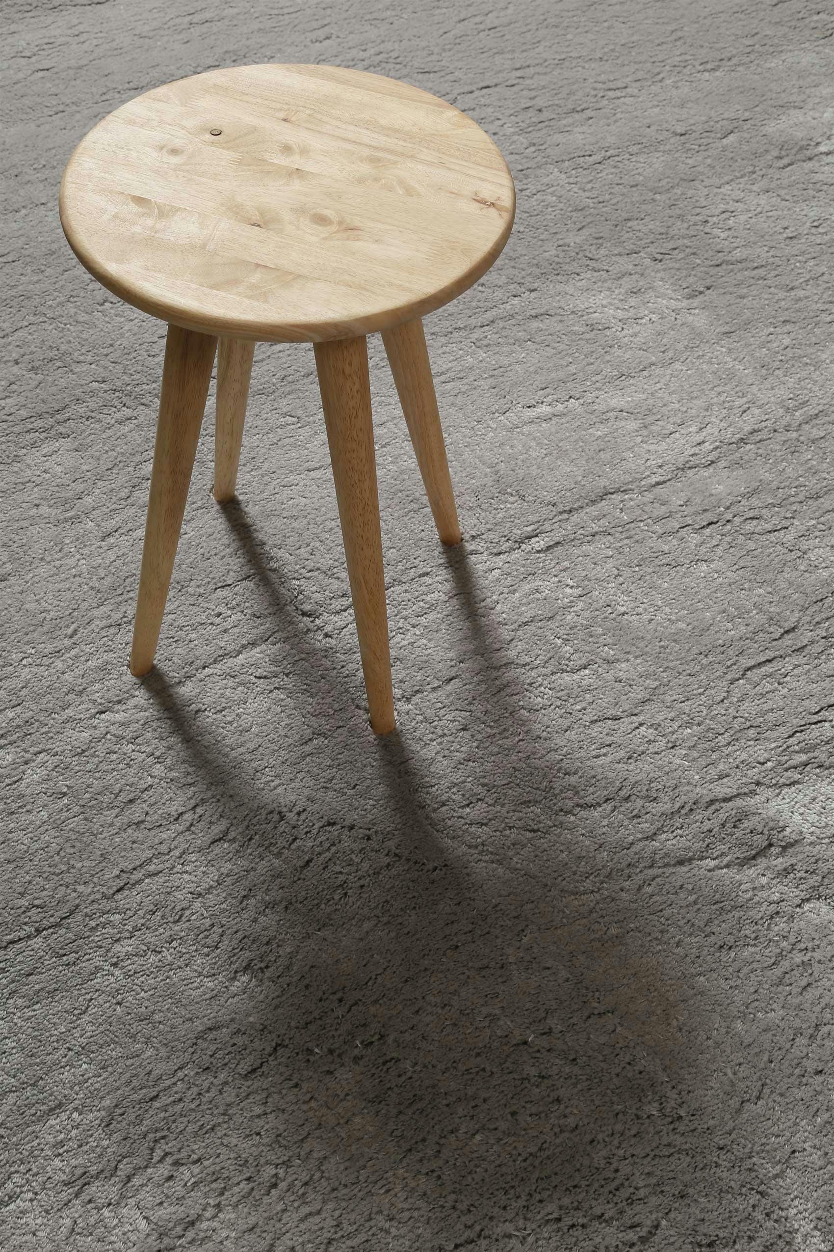 LULU - Tapis à poils longs, doux et moelleux, gris clair  80x150