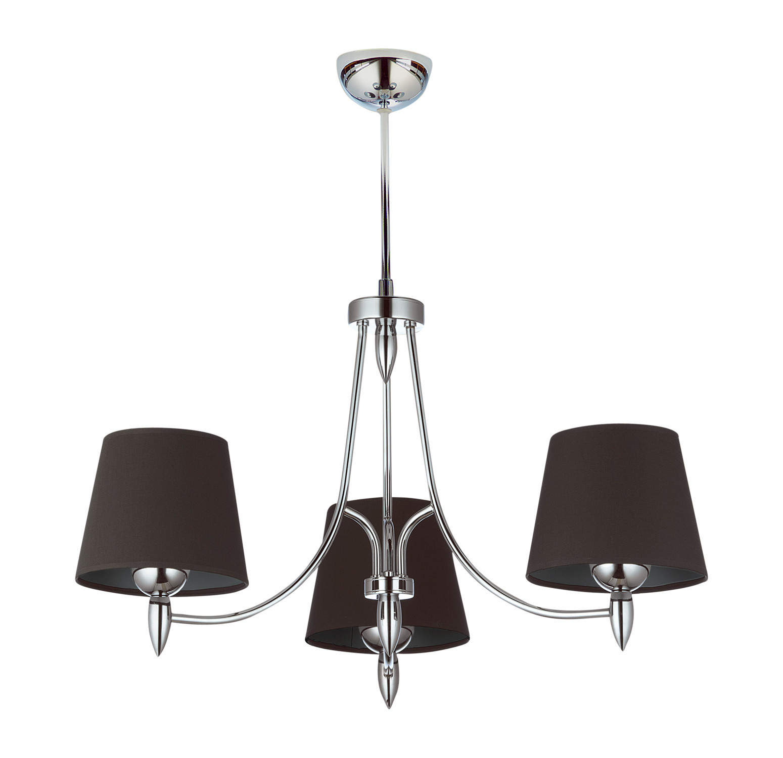 Lampa sufitowa GALAXYchromowana-grafitowa 3xE27x15W IP20 Jupiter