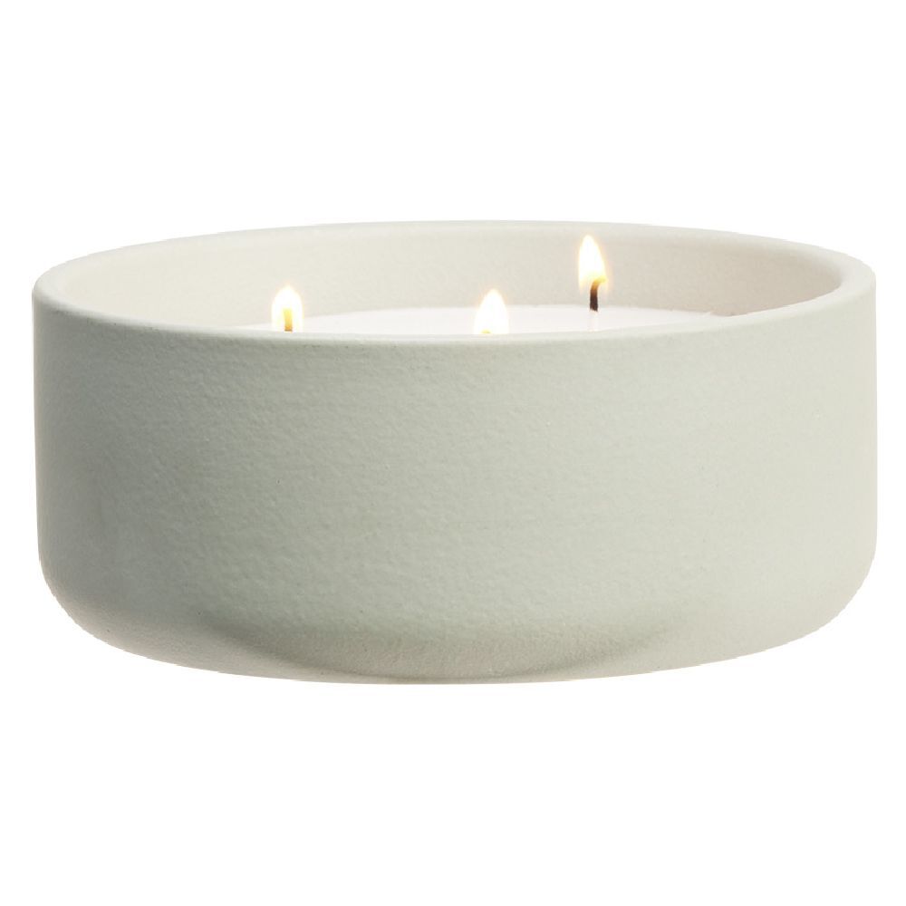 Bougie ronde dans pot en céramique Ø16 cm