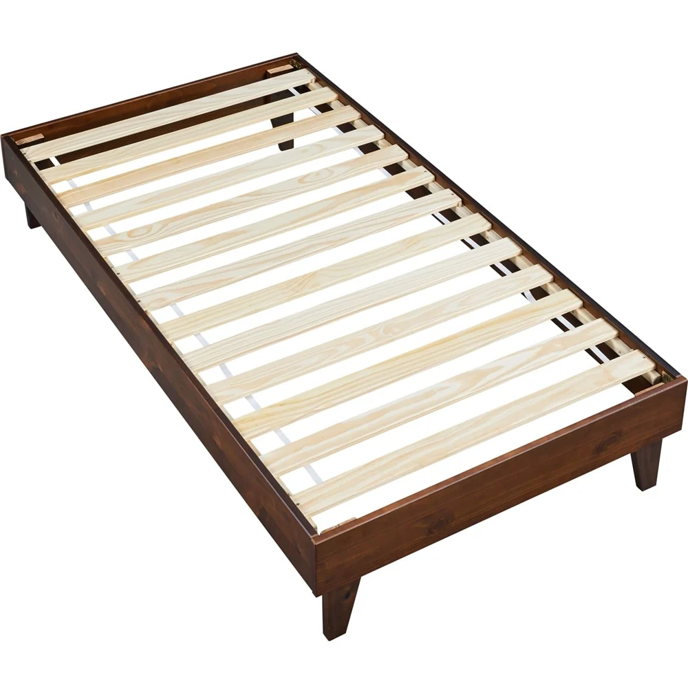 Yaheetech Wood Bed Frame Wooden Platform Bed Frame with Wood Slat Support