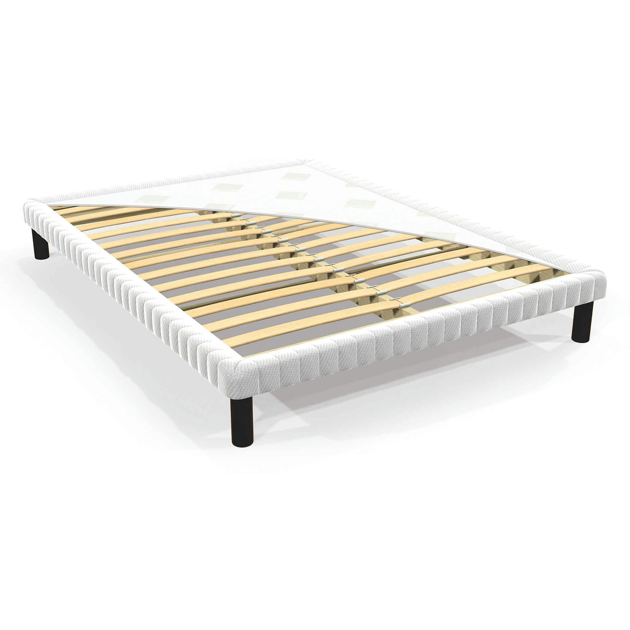 - Sommier Tapissier Epeda Extra-plat 3 Zones Confort Medium 100x190