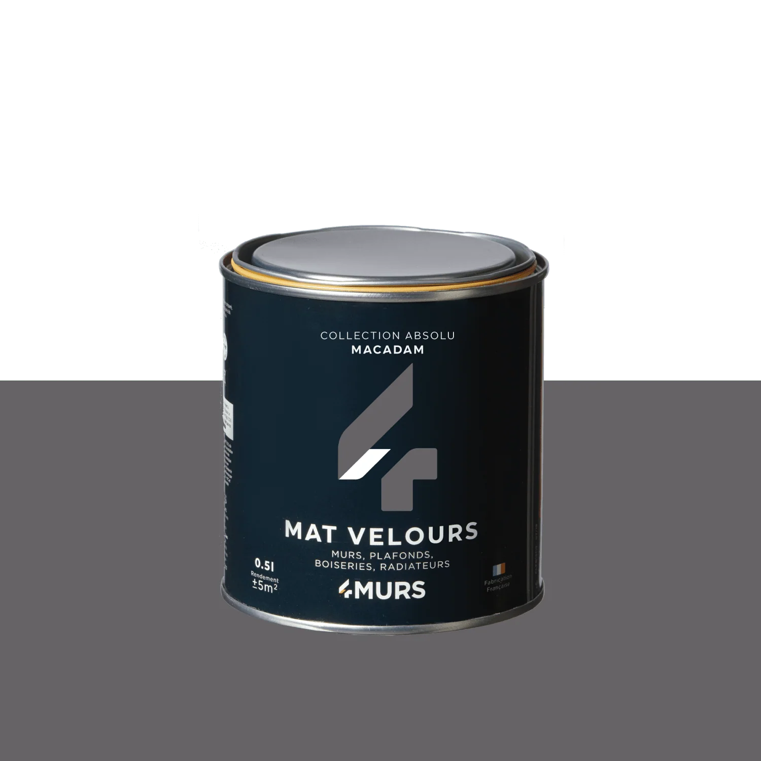 Absolu Peinture Finition Peinture macadam Mat 0,5 L