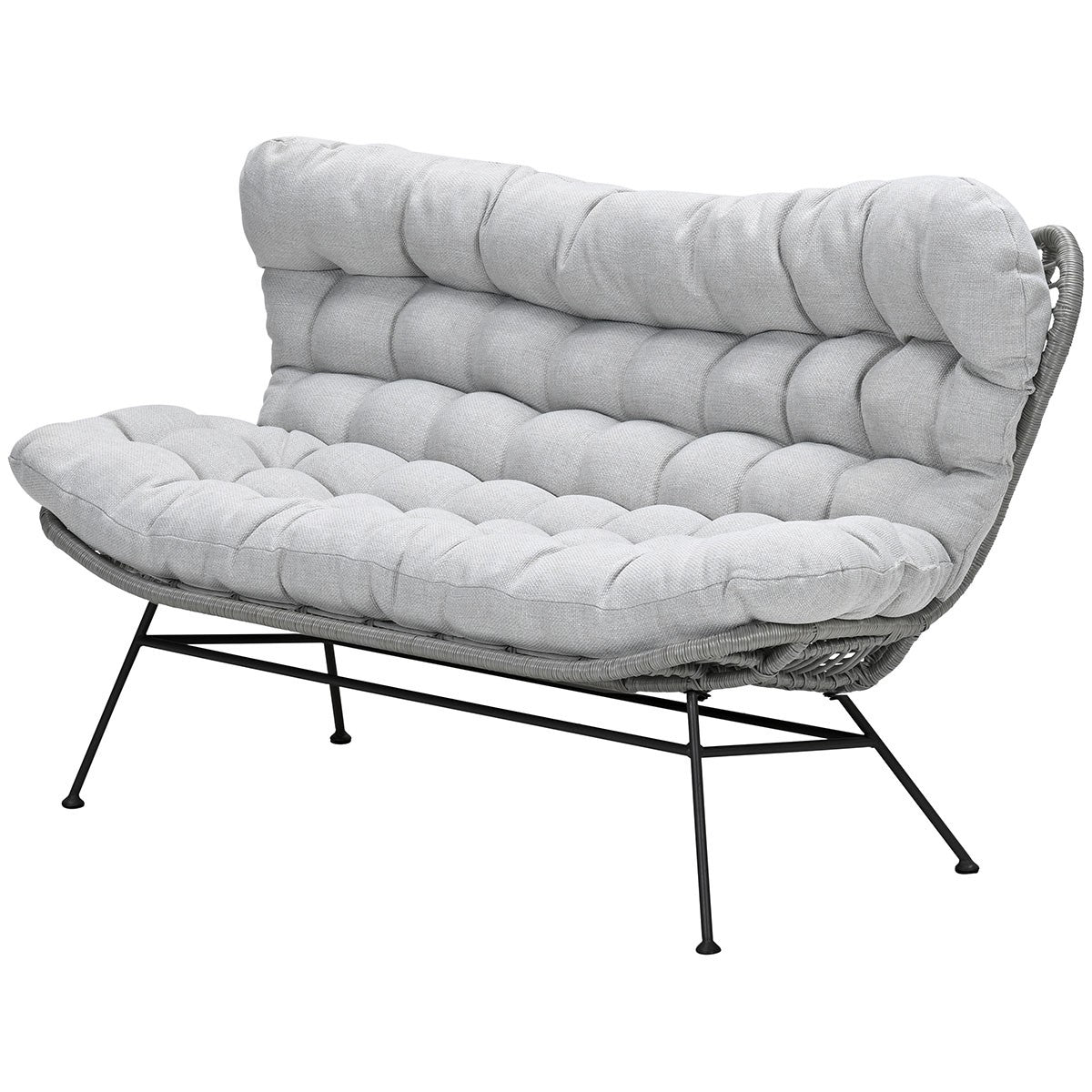 Libelle wicker relax tuinbank - taupe - valley sand
