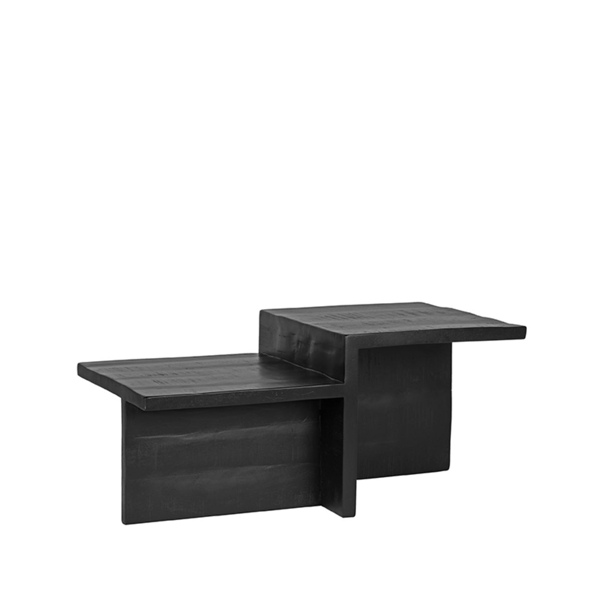 LABEL51 Salontafel Skip - Zwart Mangohout - 90x50x40cm