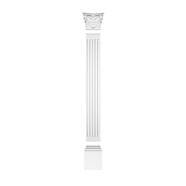 K250 Fût pour pilastre polyuréthane Orac Decor - 200x2,5cm (h x p)