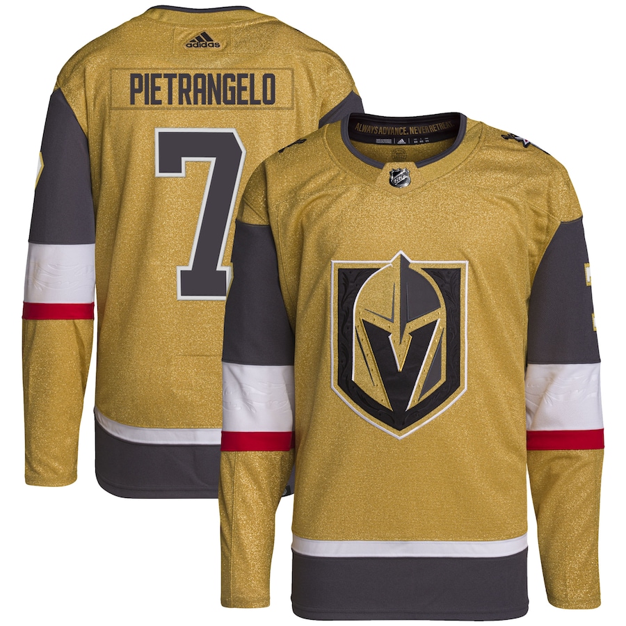 Alex Pietrangelo Vegas Golden Knights adidas Home Primegreen Authentic Pro Player Jersey - Gold