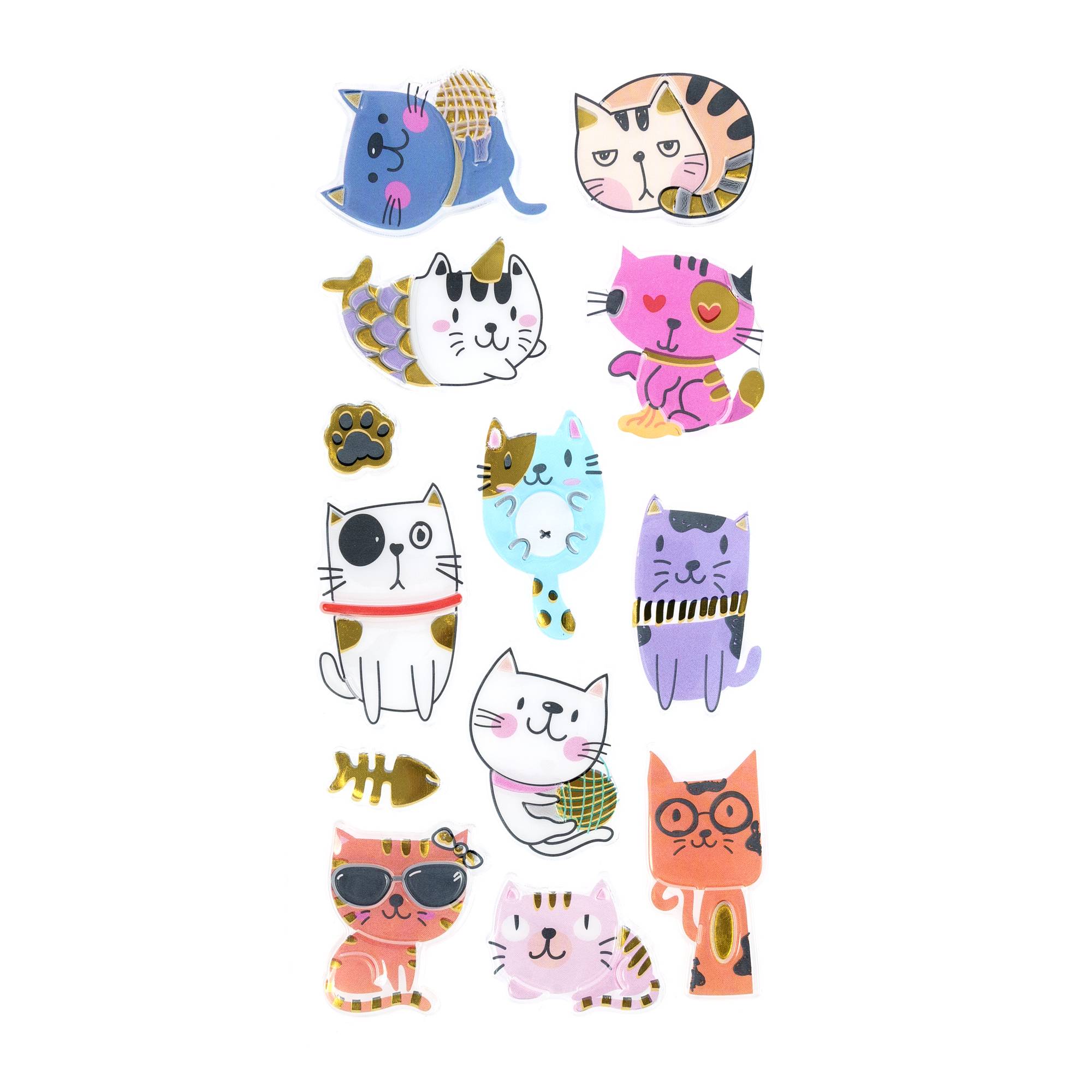 Kitten Gel Stickers