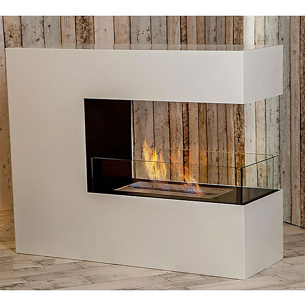 Cheminée éthanol Romane - Blanc - 4L/5kW