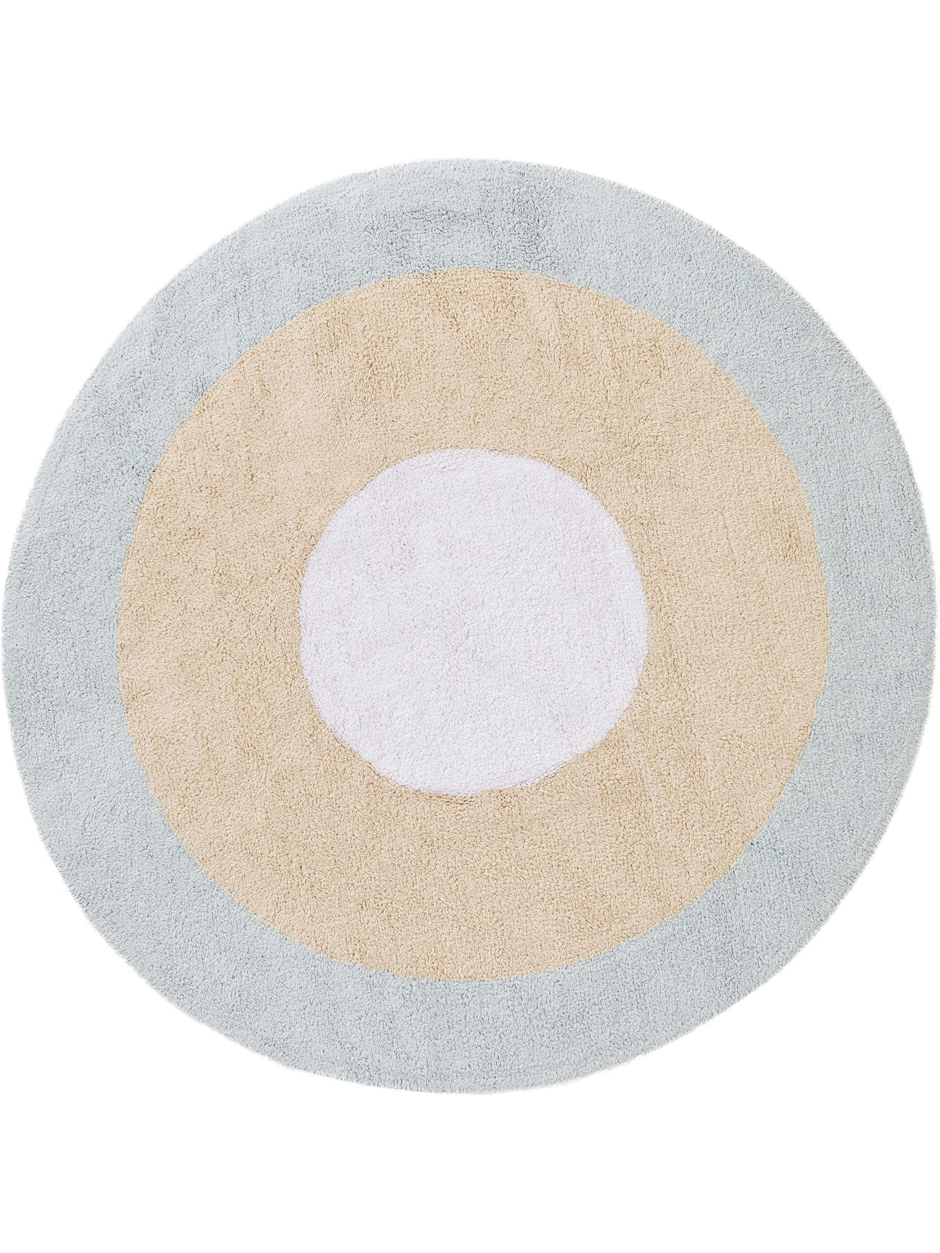 INKA - Tapis lavables pour enfants bleu clair D 100 rond