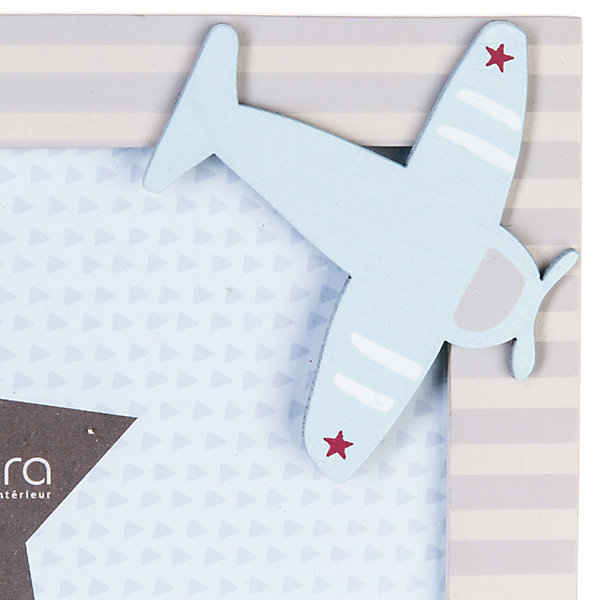 Cadre photo Aviateur - L. 17,5 x l. 12,5 x H. 1,3 cm