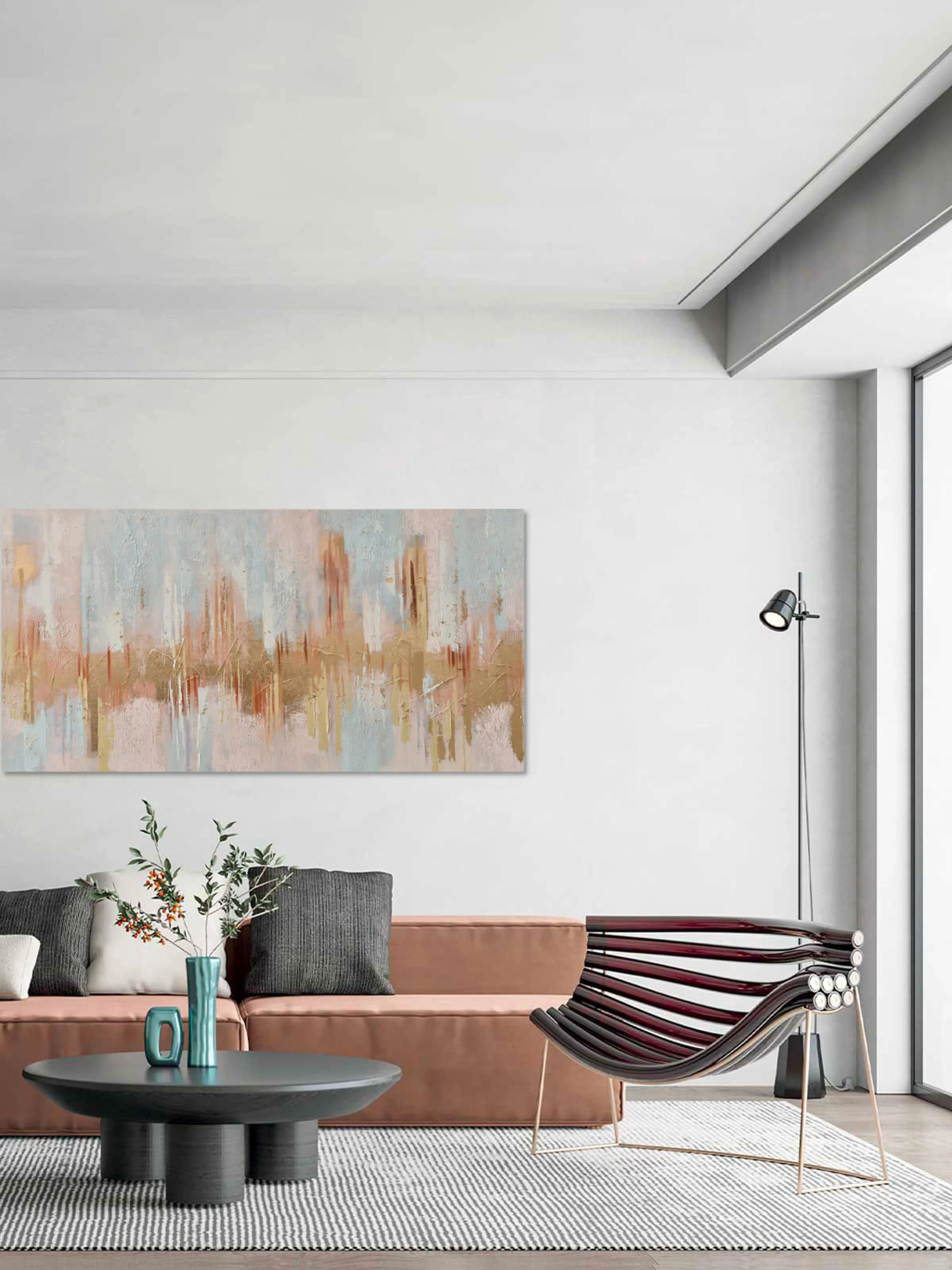 Handgemaltes Leinwandbild Interferenza di Colori