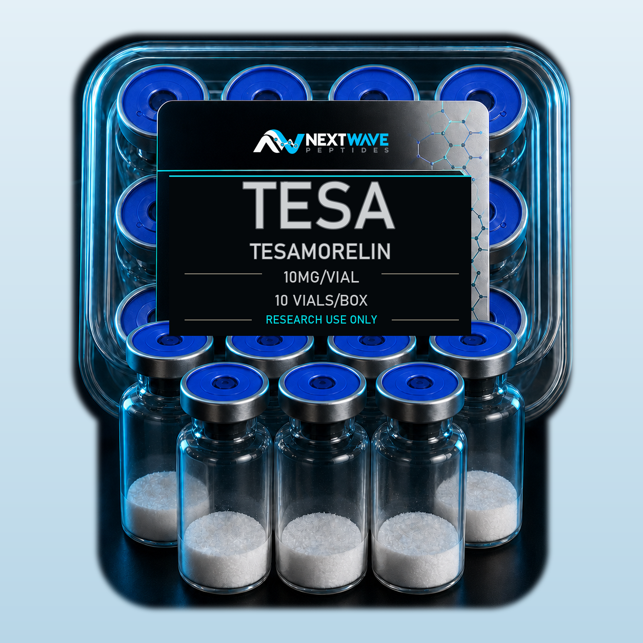 Tesamorelin (Tesa) - 10mg, 10 Vials | NextWave Peptides