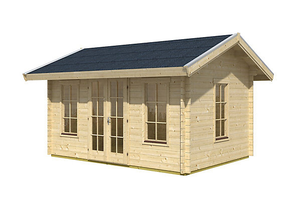 Chalet de loisirs SKAN HOLZ Montreal 2, 420x380cm, 70mm, toit isolable (pour tuiles)