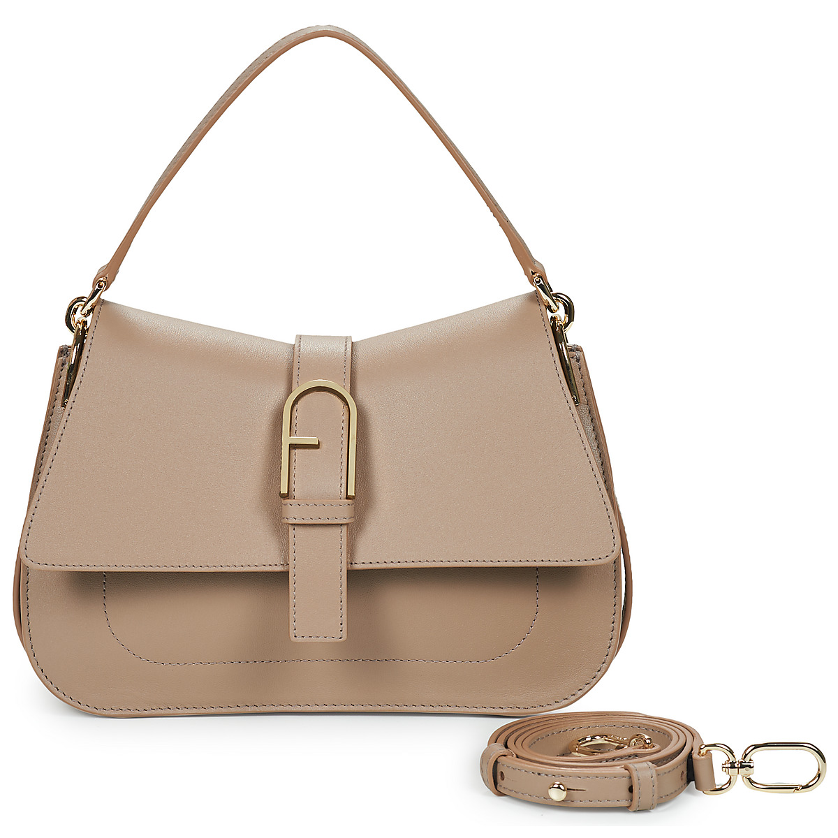Furla - FURLA FLOW M TOP HANDLE - Camel