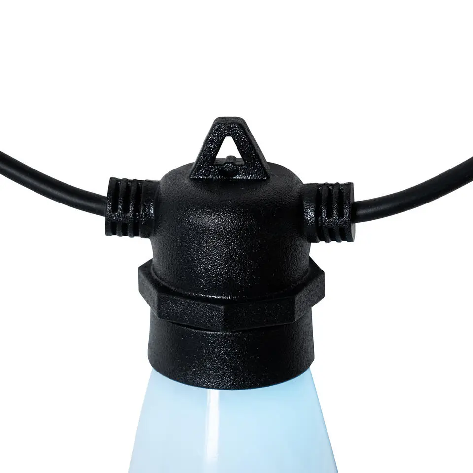 Qazqa flood light chill zwart ge?ntegreerde led