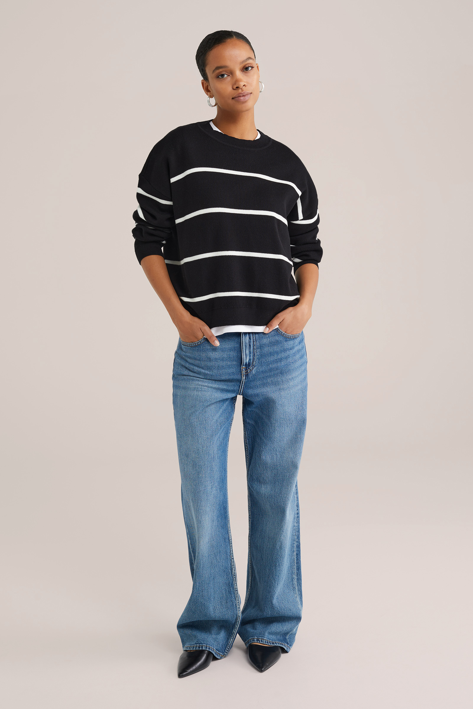 Dames trui met streep
