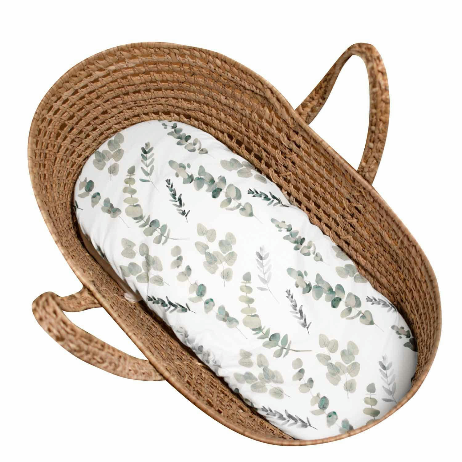 EUCALYPTUS - Drap housse couffin ovale  72 x 32cm