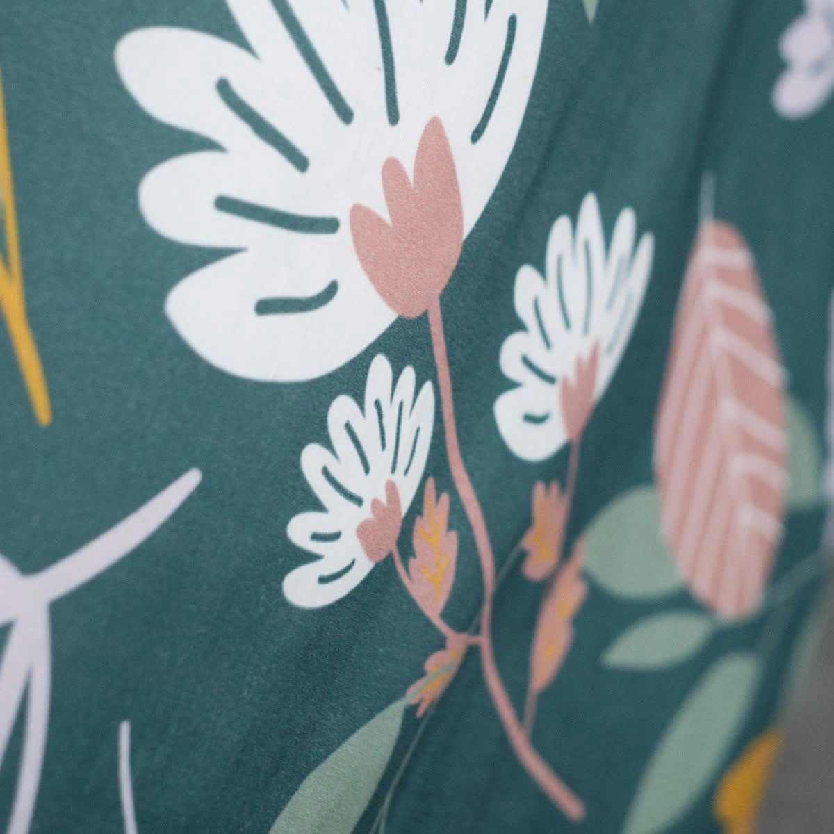 SUNSHINE HORTENSE - Parure de lit 2 personnes imprimé en coton bleu 220x240