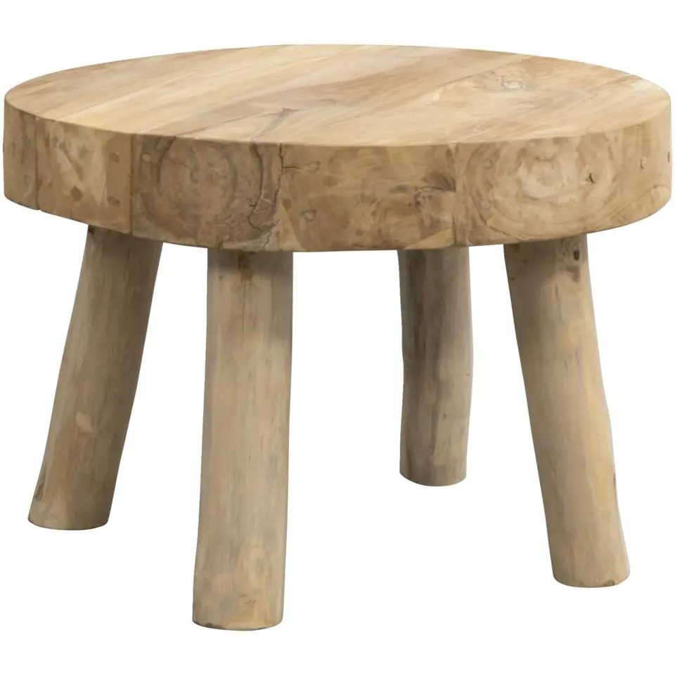 Salontafel Tjeu - naturel - 43x&Oslash;60 cm