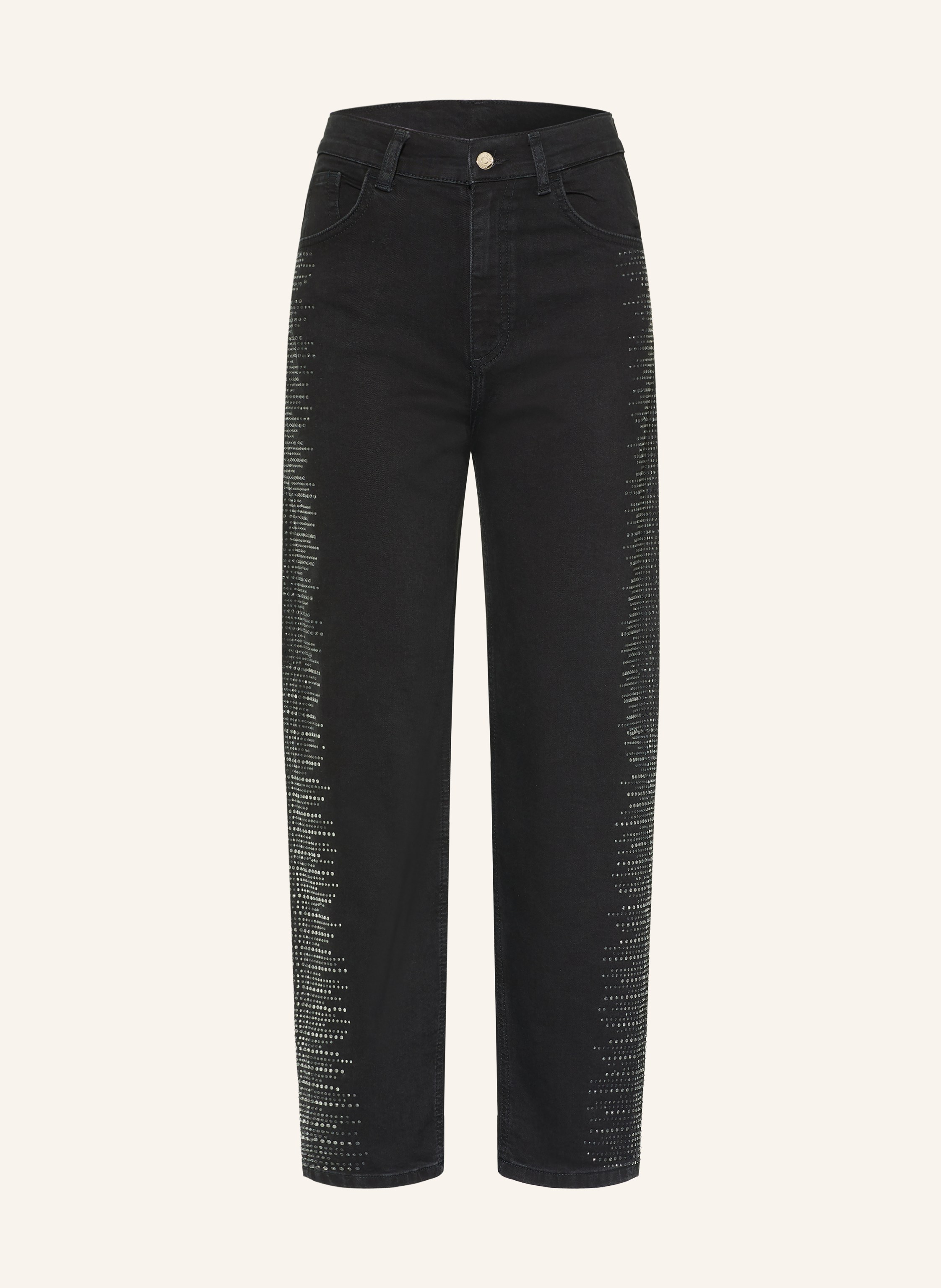 LIU JO Barrel Jeans mit Schmucksteinen