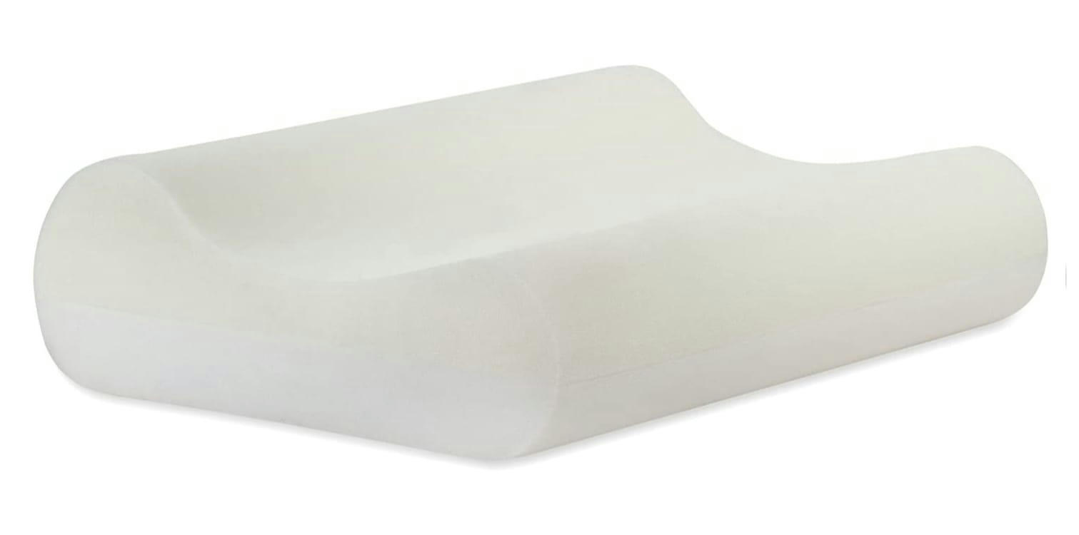 - Oreiller ergonomique à mémoire de forme 50 x 36 x 10 cm blanc