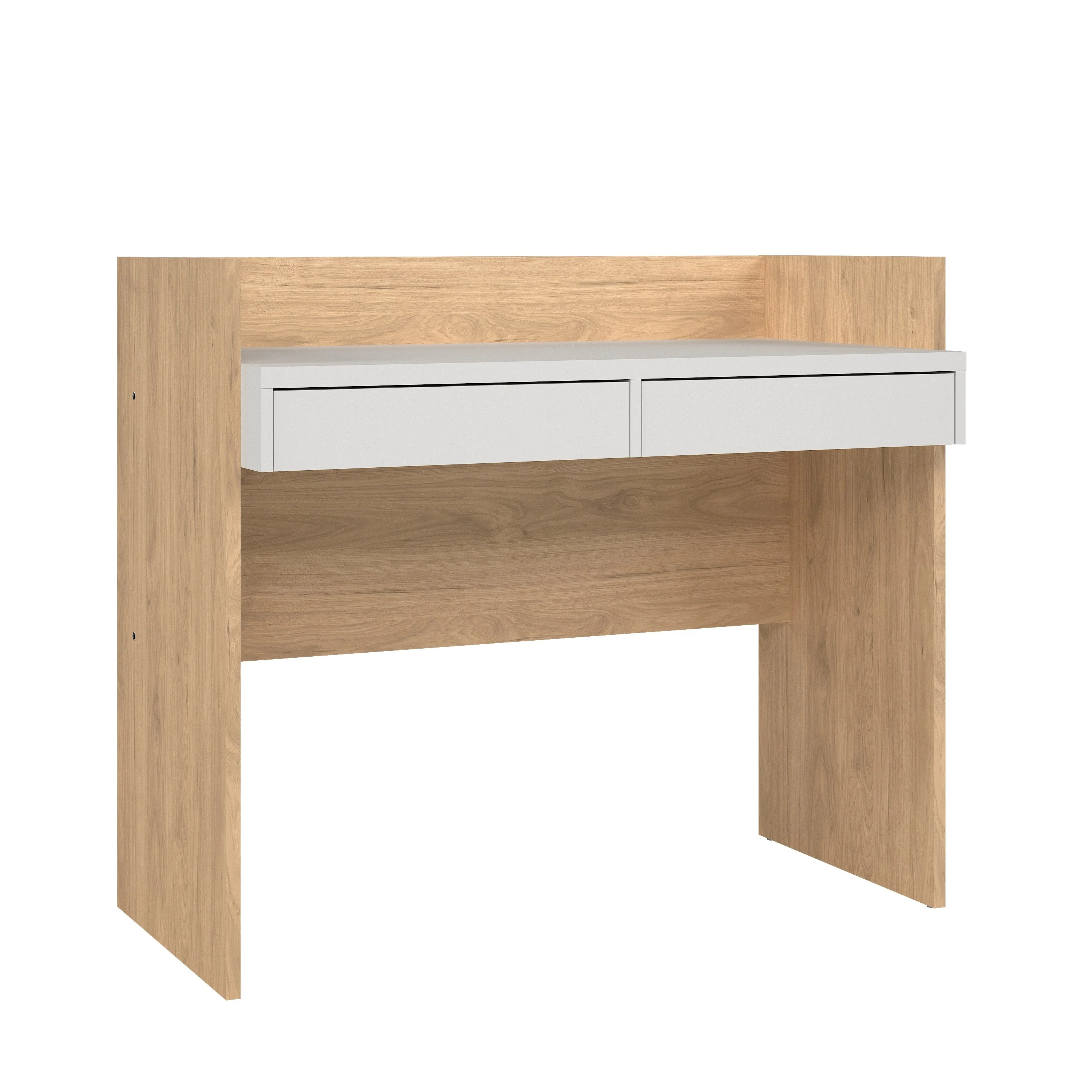 Porch & Den Wren Home Office Writing Desk with 2 Storage Drawers